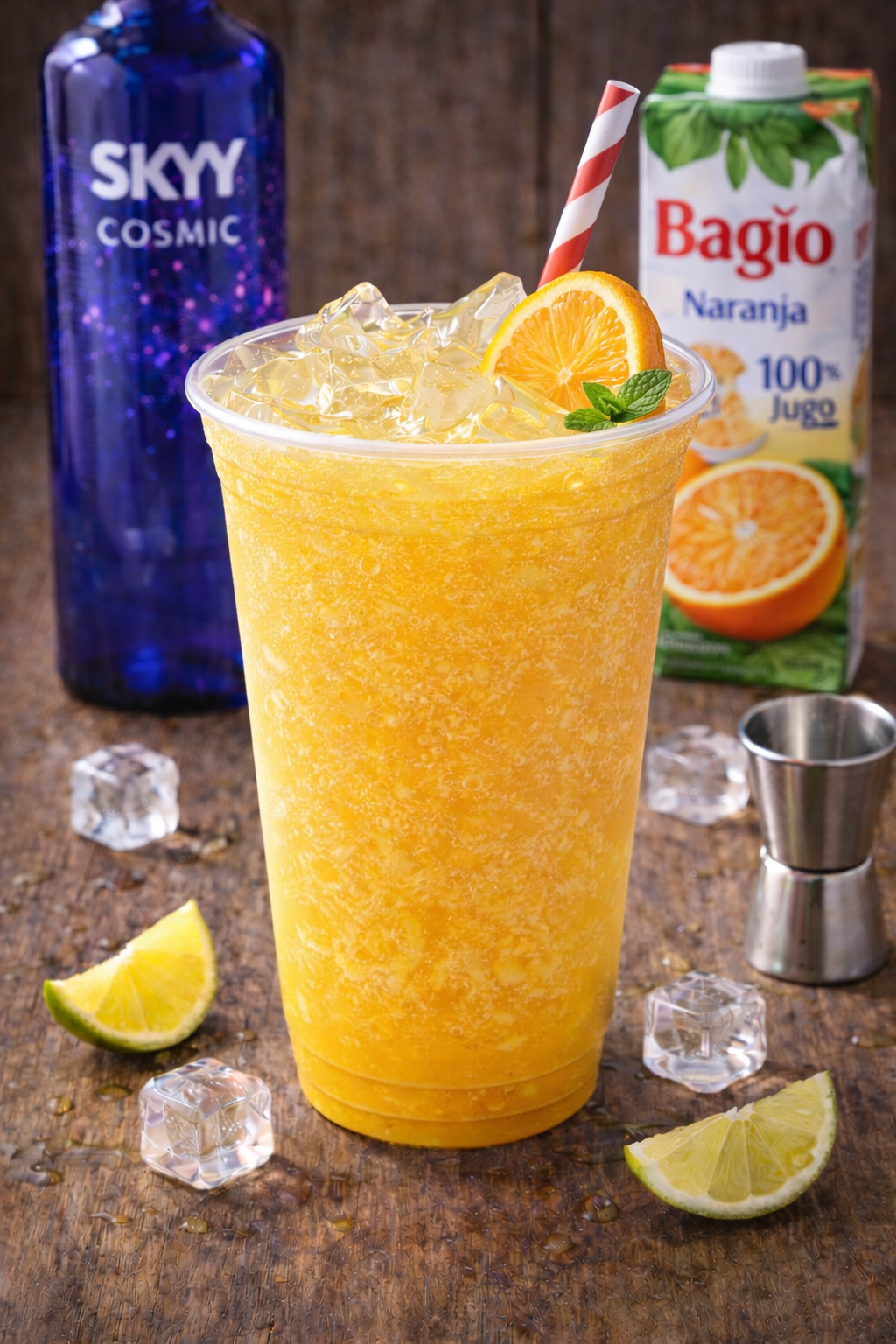 Skyy cosmic con baggio de naranja